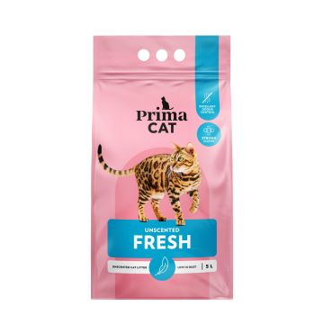 PRIMACAT KISSANHIEKKA FRESH UNSCENTED VALKOINEN 5 L