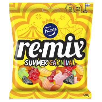 FAZER REMIX SUMMER CARNIVAL KARKKIPUSSI 500 G