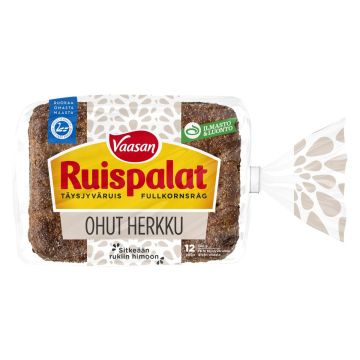 VAASAN RUISPALAT OHUT HERKKU 12KPL 390 G
