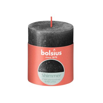 BOLSIUS PÖYTÄKYNTTILÄ METALLI 80/68 ANTHRACITE