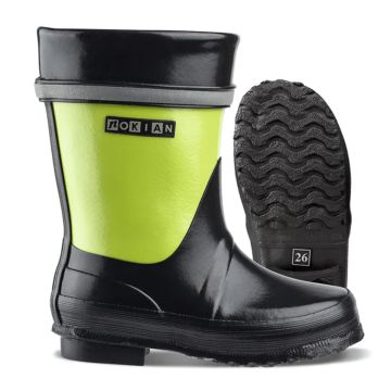 NOKIAN LASTEN KUMISAAPAS VIKLA 28 MUSTA/LIME