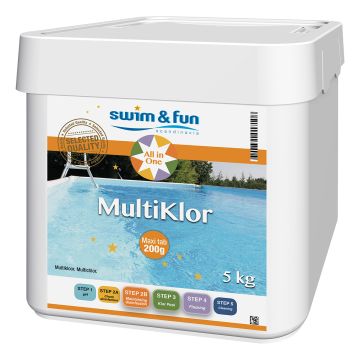 SWIM&FUN KLOORITABLETIT 200 G - 5 KG