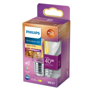 PHILIPS LED-LAMPPU 40W P45 E27 KIRKAS 470L 2200-2700K