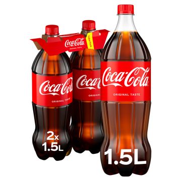 COCA-COLA 1,5 KMP 2-PACK 3 L