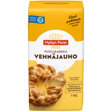 MYLLYN PARAS EMÄNNÄN PUOLIKARKEA VEHNÄJAUHO 1KG