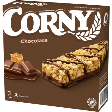 CORNY VÄLIPALAPATUKKA SUKLAA 6X25G 150 G