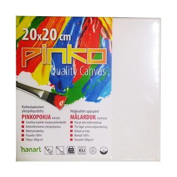 PINKO MAALAUSPOHJA 20X20CM 300G 100% PUUVILLA 300G