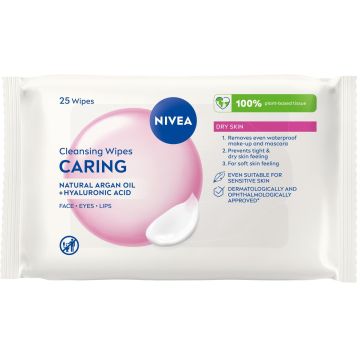 NIVEA VISAGE PUHDISTUSLIINAT KUIVA / HERKKÄ IHO 25KPL 25 KPL