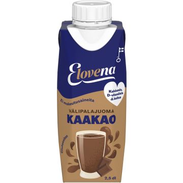 ELOVENA VÄLIPALAKAURAJUOMA KAAKAO 250 ML