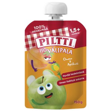 PILTTI ISO VÄLIPALA OMENA-APRIKOOSI 2+V ANNOSPUSSI 150 G