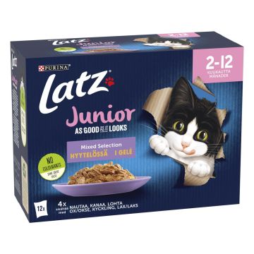PURINA LATZ AGAIL JUNIOR MIXED LAJ HYYT 12*85G 1,02 KG