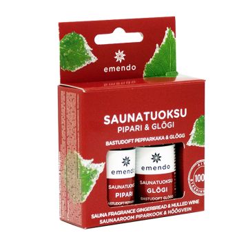 EMENDO SAUNATUOKSUT PIPARI & GLÖGI 2 X 10 ML 20 ML