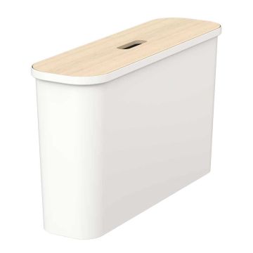 SMARTSTORE COLLECT 46L SLIM PUUKANNELLA VALKOINEN