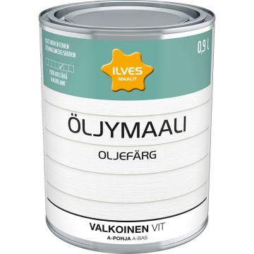 ILVES ÖLJYMAALI A-POHJA VALKOINEN 900 ML
