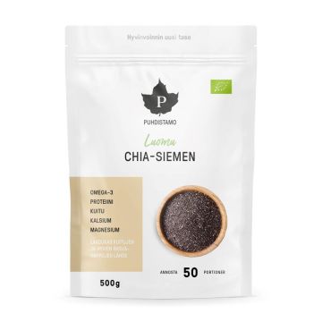 PUHDISTAMO CHIA-SIEMENET LUOMU 500 G