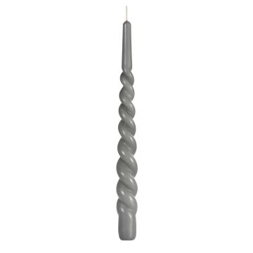 DUNI KIERREKYNTTILÄ 28CM 8H HARMAA