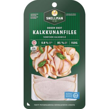SNELLMAN OHUEN OHUT KALKKUNANFILEE 150 G