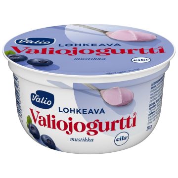 VALIO JOGURTTI LOHKEAVA MUSTIKKA LAKTON 150 G