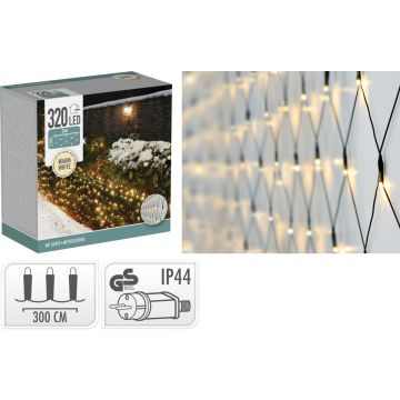 LED 320 VERKKO LÄMMIN VALKOINEN SISÄ- JA ULKOKÄYTTÖÖN