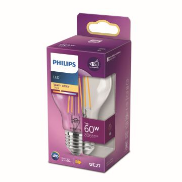 PHILIPS LED-LAMPPU 60W A60 E27 KIRKAS 806L 2700K