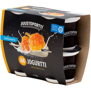 JUUSTOPORTTI AB-JOGURTTI LAKKA LAKTON 4*120G 480 G