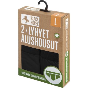 BLACK HORSE M ALUSHOUSUT BRIEF 2-PACK MUSTA S