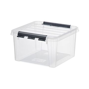 SMARTSTORE CLASSIC 7 L SÄILYTYSLAATIKKO KANNELLA LÄPINÄKYVÄ