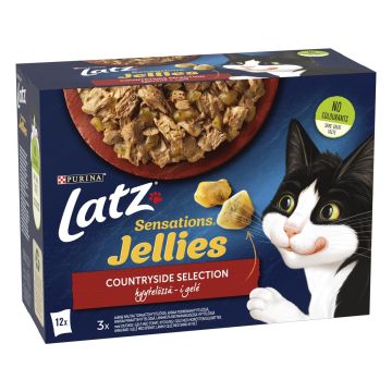 PURINA LATZ SENSATIONS JELLIES COUNTRYSIDE LAJ HYYT 12*85G 1,02 KG