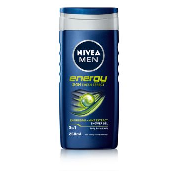 NIVEA SUIHKUSAIPPUA ENERGY FOR MEN 250 ML