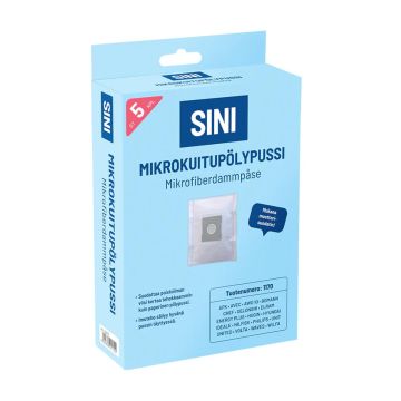 SINI 1170 MIKROKUITUPÖLYPUSSI 5 KPL + SUODATIN