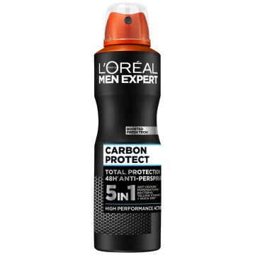 LOREAL MEN EXPERT CARBON PROTECT 5IN1 SPRAY ANTIPERSPIRANTTI 150 ML