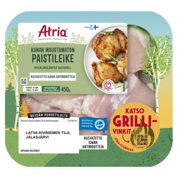ATRIA KANAN PAISTILEIKE MAUSTAMATON 450 G