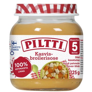 PILTTI KASVIS-BROILERISOSE 5KK 125 G