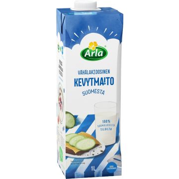 ARLA VÄHÄLAKT KEVYTMAITO SUOMI UHT 1L