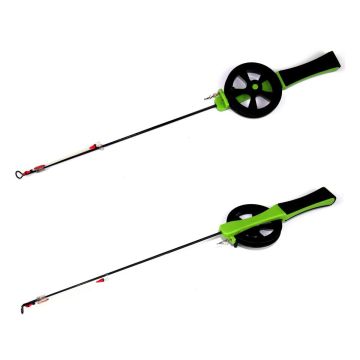 JASU PILKKISETTI 50MM LASIKUITUKÄRJELLÄ + SIIMA JA VIEHELUKKO