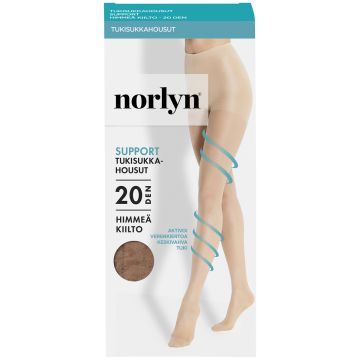 NORLYN SUPPORT 20 DEN TUKISUKKAHOUSUT, 9202 POWDER 36-40