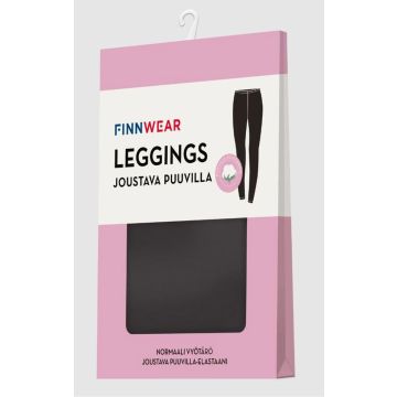 FINNWEAR NAISTEN LEGGINGS TIIA,S 1210 MUSTA