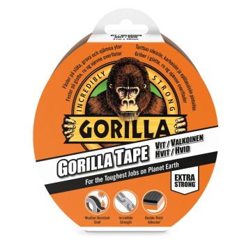 GORILLA TAPE WHITE TEIPPI 27 M VALKOINEN
