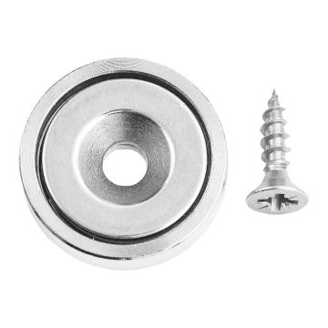 MEISTER-TOOLS MAGNEETTI PYÖREÄ RUUVILLA 20X6X4,5MM, 10,5KG PITOIMA