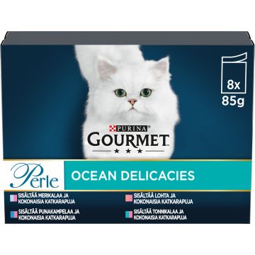 PURINA GOURMET PERLE ANNOSP SEA DELICACIES LAJ 8*85G 680 G