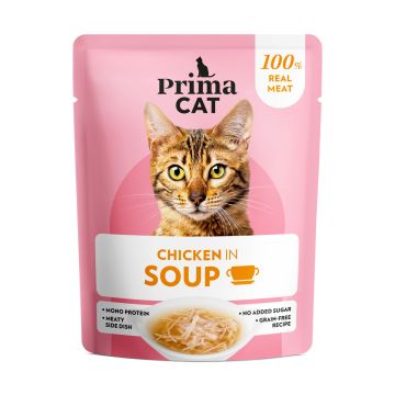 PRIMACAT SOUPS KANANLIHAA LIEMESSÄ 40 G