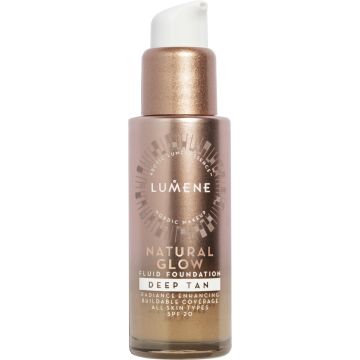 LUMENE  NATURAL GLOW HELEYTTÄVÄ MEIKKIVOIDE SK 20 DEEP TAN