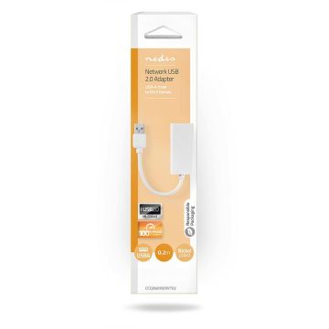 NEDIS USB 2.0 -SOVITIN, USB-A-UROS - RJ45-NAARAS, 10/100 MBIT,
