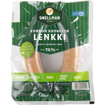 SNELLMAN KUNNON KUORETON LENKKI 450 G