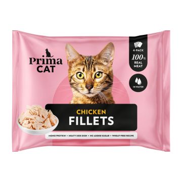 PRIMACAT FILLETS 4*50G KANAA VEDESSÄ 200 G