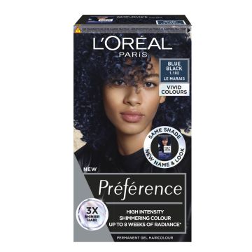 LOREAL PRÉFÉRENCE VIVID COLOURS BLUE BLACK INTENSIIVINEN KESTOV