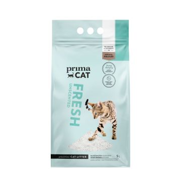 PRIMACAT KISSANHIEKKA FRESH UNSCENTED VALKOINEN 5 L