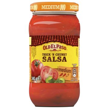 OLD EL PASO THICK'N' CHUNKY SALSA MEDIUM 340 G