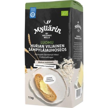 MYLLÄRIN LUOMU HURJAN VILJAINEN SÄMPYLÄJAUHO 1KG