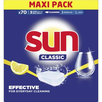 SUN CLASSIC LEMON KONETISKITABLETTI 70KPL 70 KPL